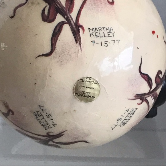 Paper Mache 1977 Memory Balls Christmas Jumbo Ornament By M. Kelley-Decorna -VTG - Picture 7 of 9